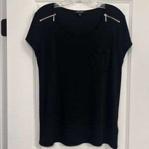 Nine West Black Jersey Top